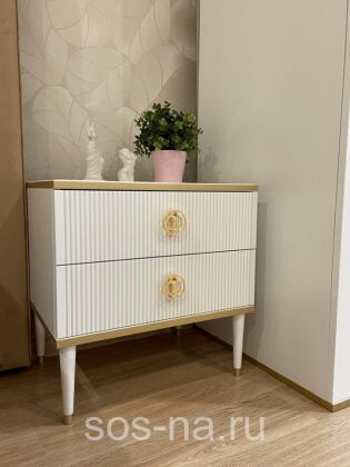 Тумба прикроватная Глория 2 ящика